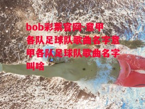 bob彩票官网-意甲各队足球队歌曲名字意甲各队足球队歌曲名字叫啥